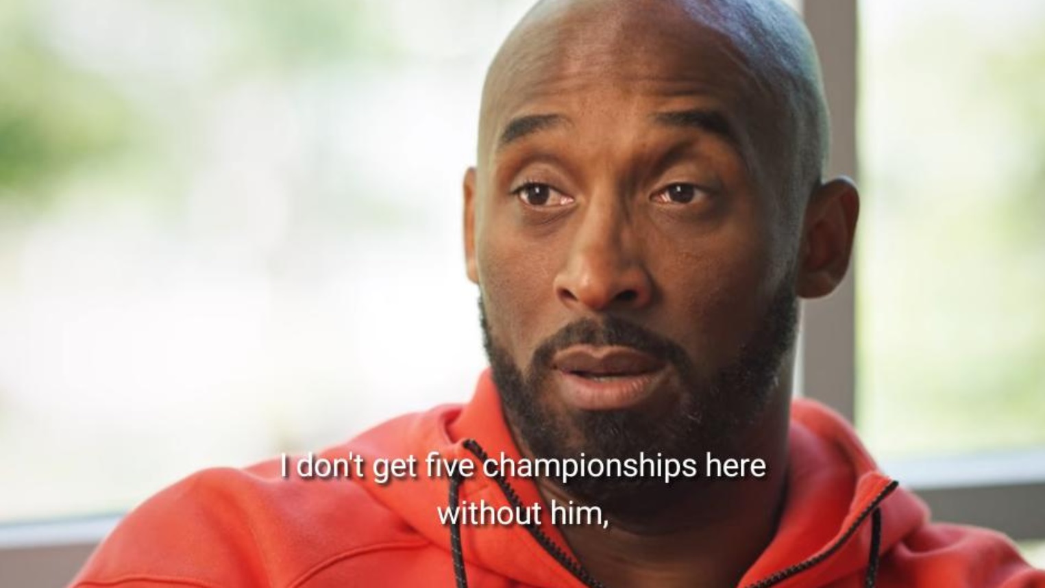 PHOTO Kobe Saying He Doesn't Get 5 Rings Without Michael Jordan In The Last Dance