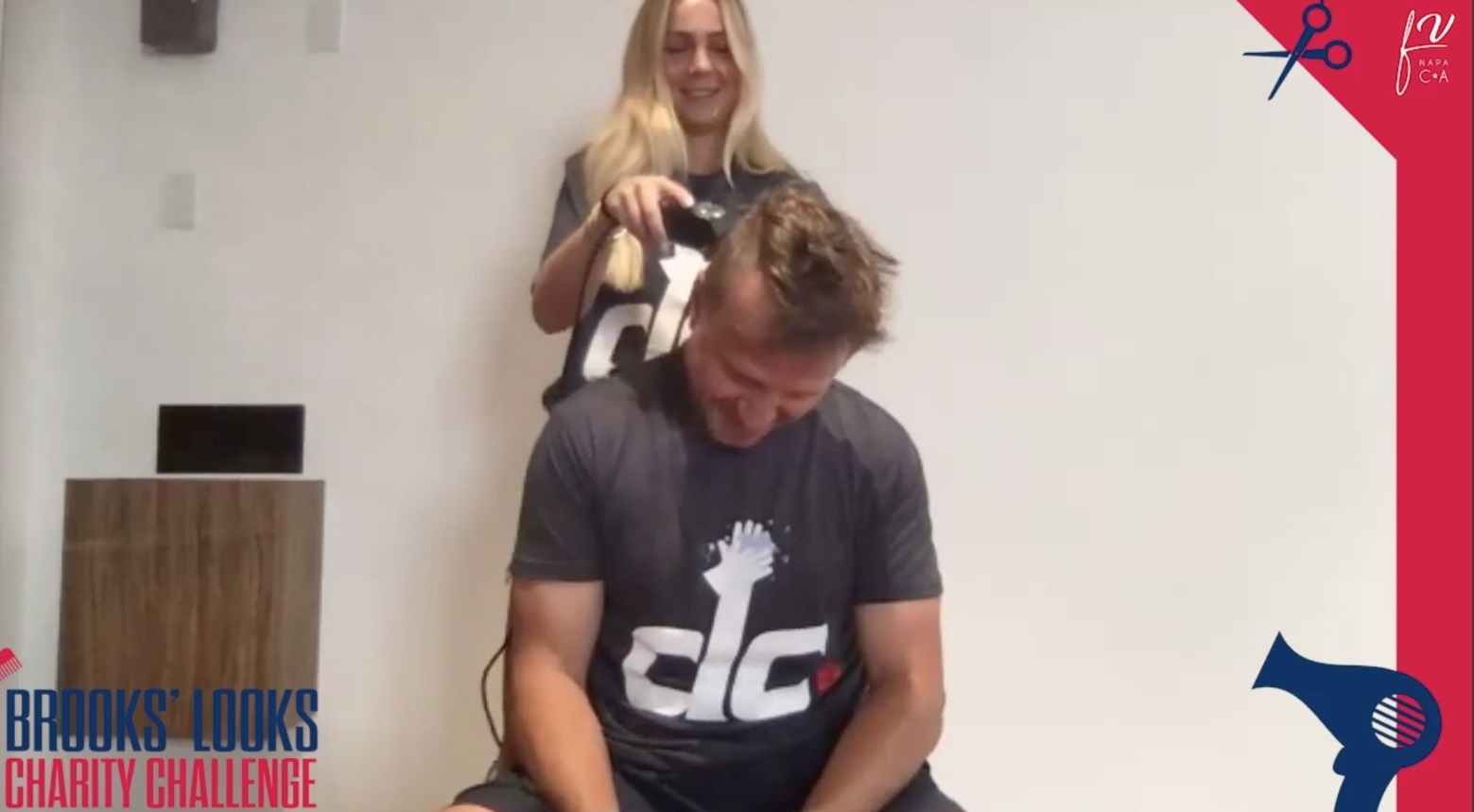 PHOTO Scott Brooks Blonde Daughter Looks Hot Shaving Scott Brooks Head For Charity