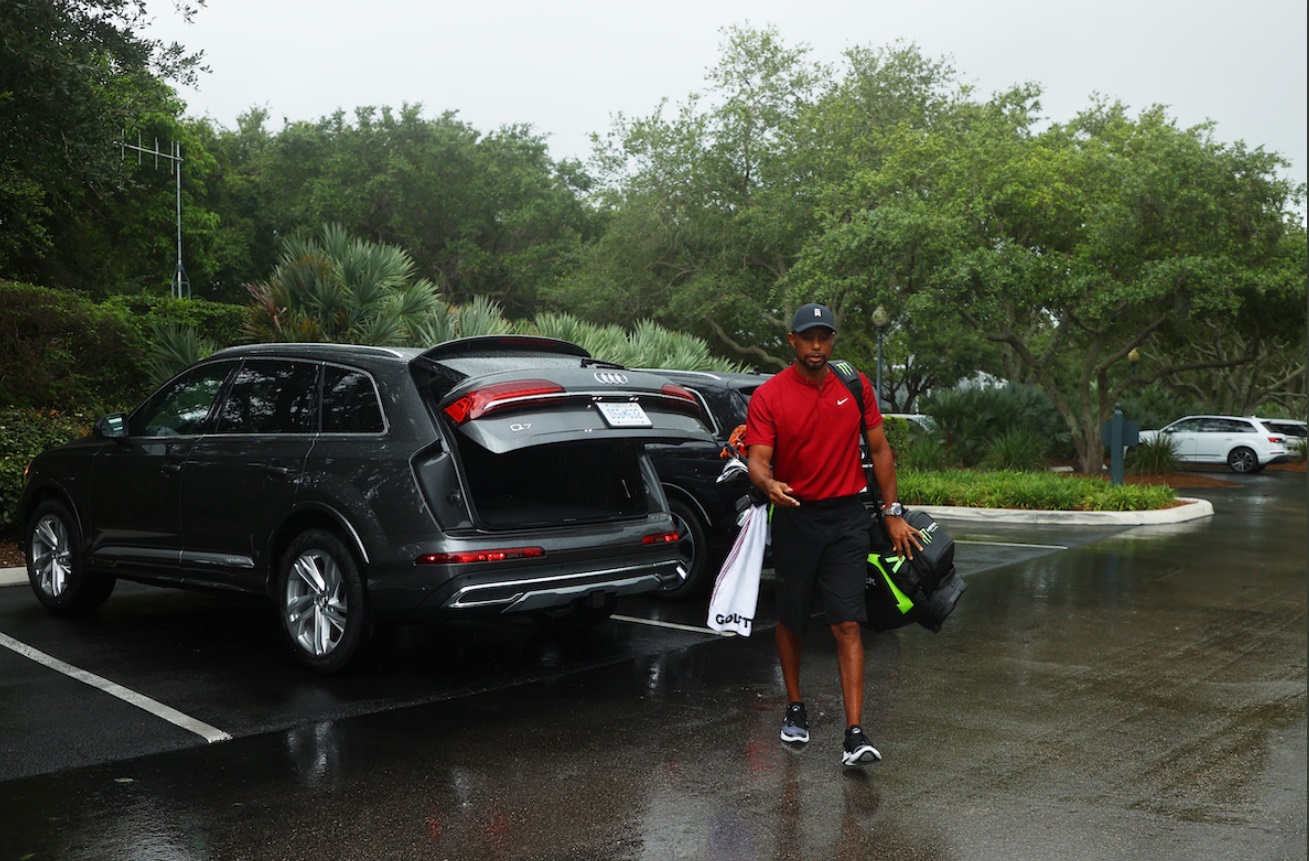 PHOTO Tiger Woods Drove Audi Q7 To Hobe Sound For The Match
