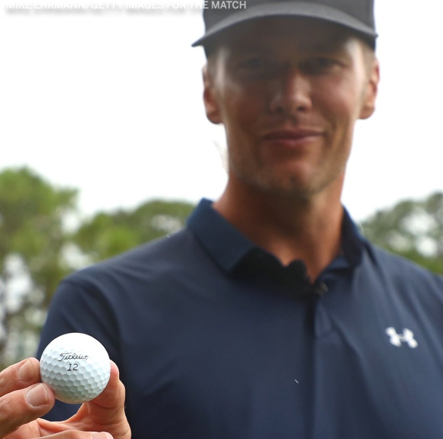 PHOTO Tom Brady's Special #12 Golf Ball For The Match