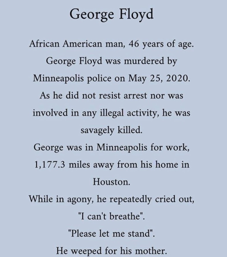 PHOTO What George Floyd Said Before He Was Shot