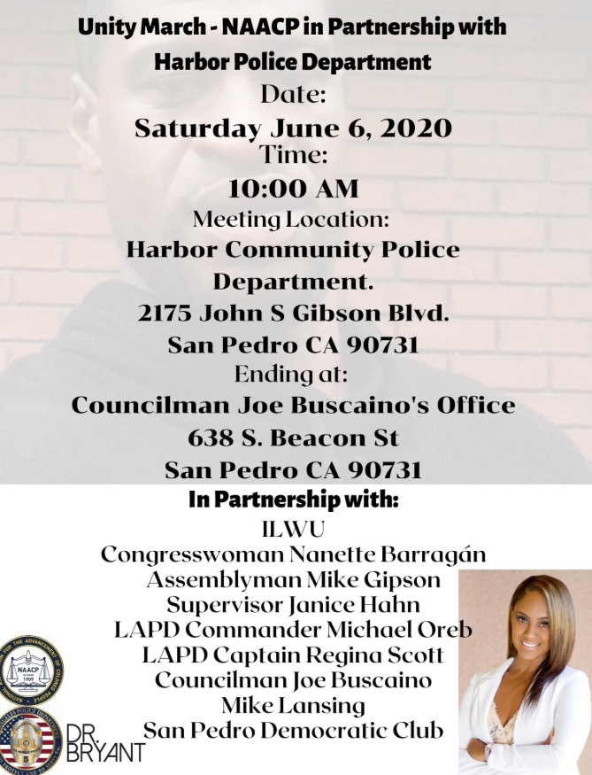 PHOTO George Floyd Protest Scheduled In San Pedro California