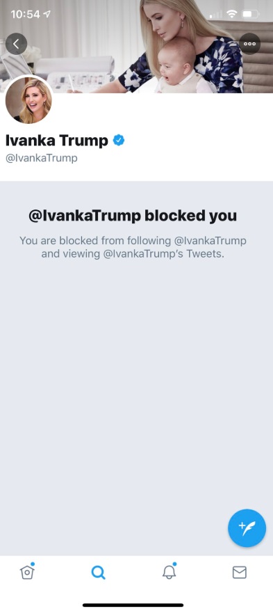PHOTO Ivanka Trump Blocked Ted Lieu On Twitter