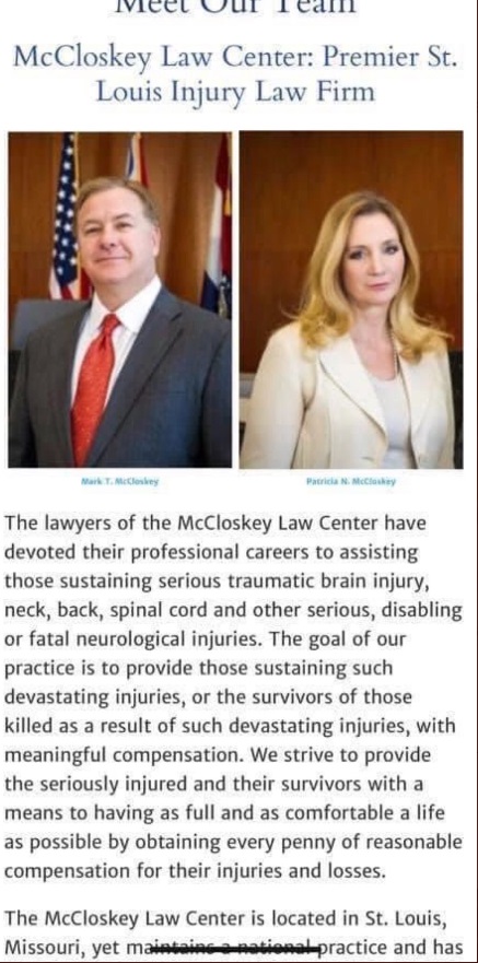 PHOTO Patricia McCloskey And Mark McCloskey's Law Firm