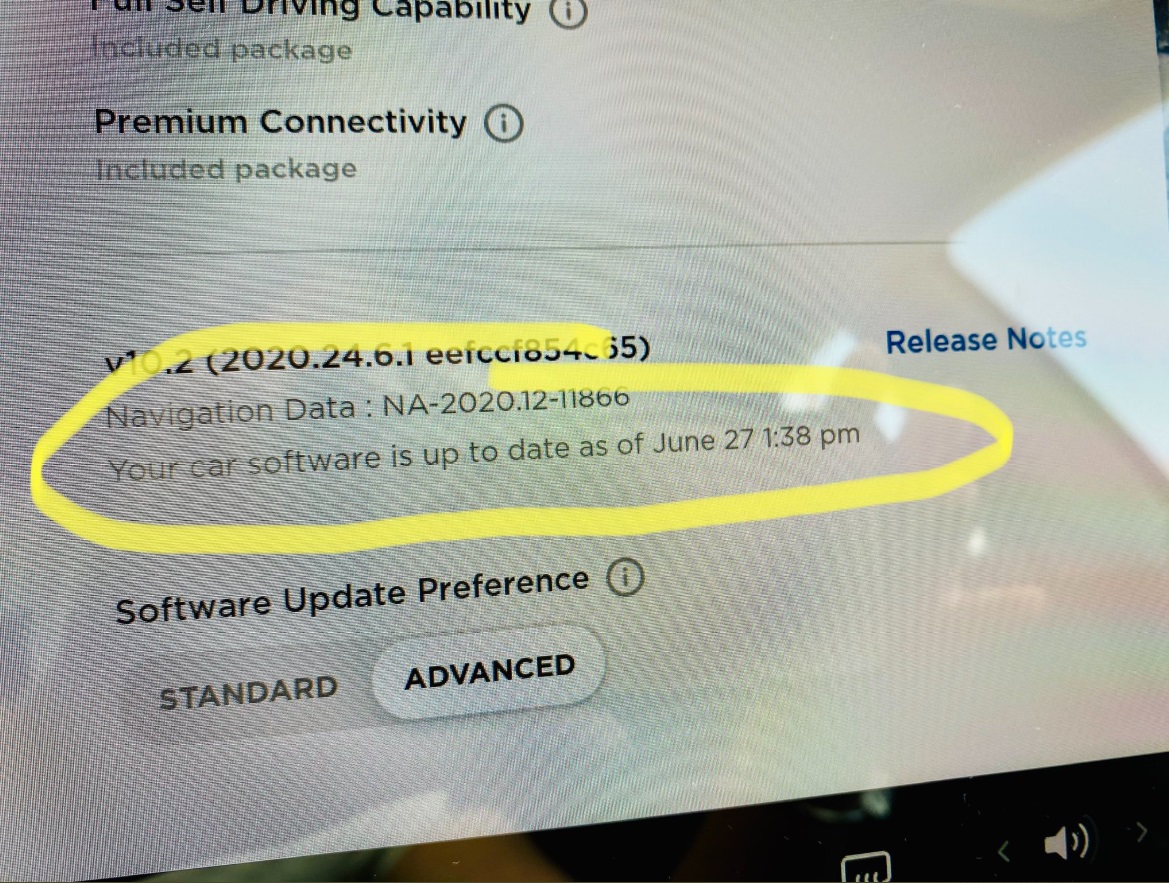 PHOTO What It Looks Like Everytime Telsa Car Updates Software Version