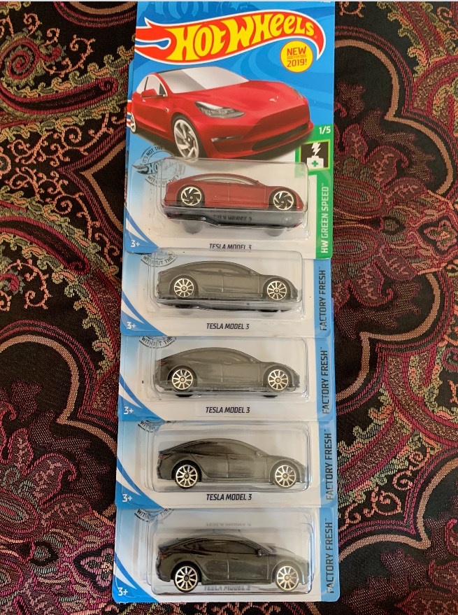 PHOTO What Tesla Model 3 Hot Wheels Look Like New In Box