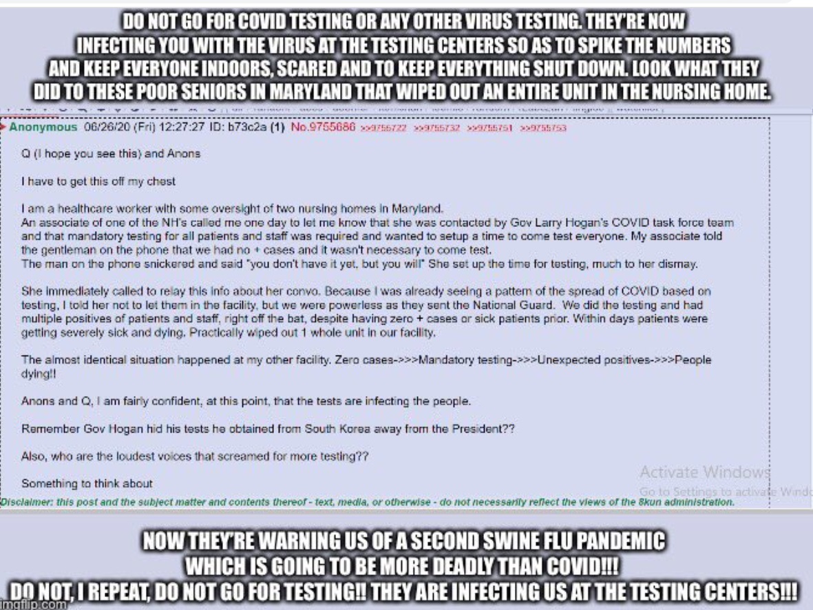 PHOTO Conspiracy Theory That Second Swine Flu Is Coming And While Be Worse Than COVID-19