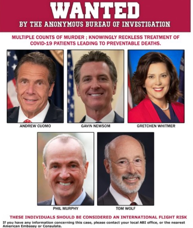 PHOTO Gavin Newsom Is A Wanted Man After Not Preventing COVID-19 Deaths