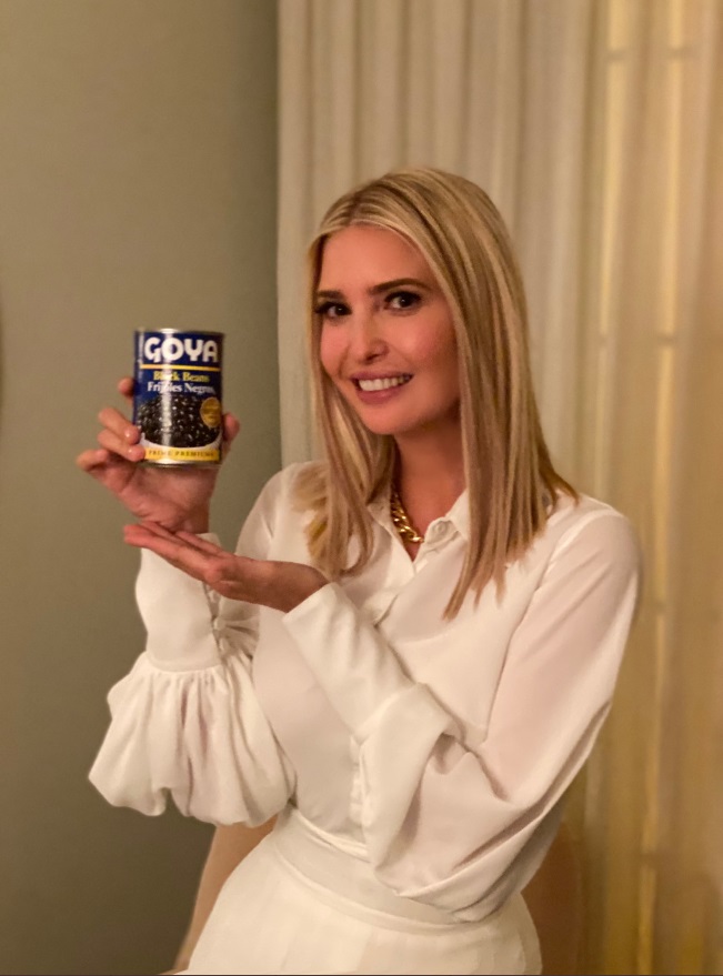 PHOTO Ivanka Trump Eating Goya Straight Out Of The Can