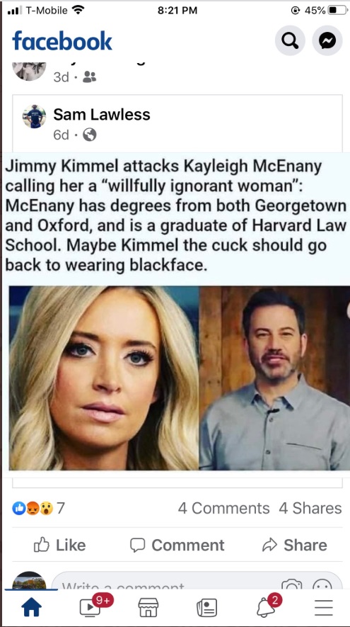 PHOTO Jimmy Kimmel Calls Kayleigh McEnany An Ignorant Women