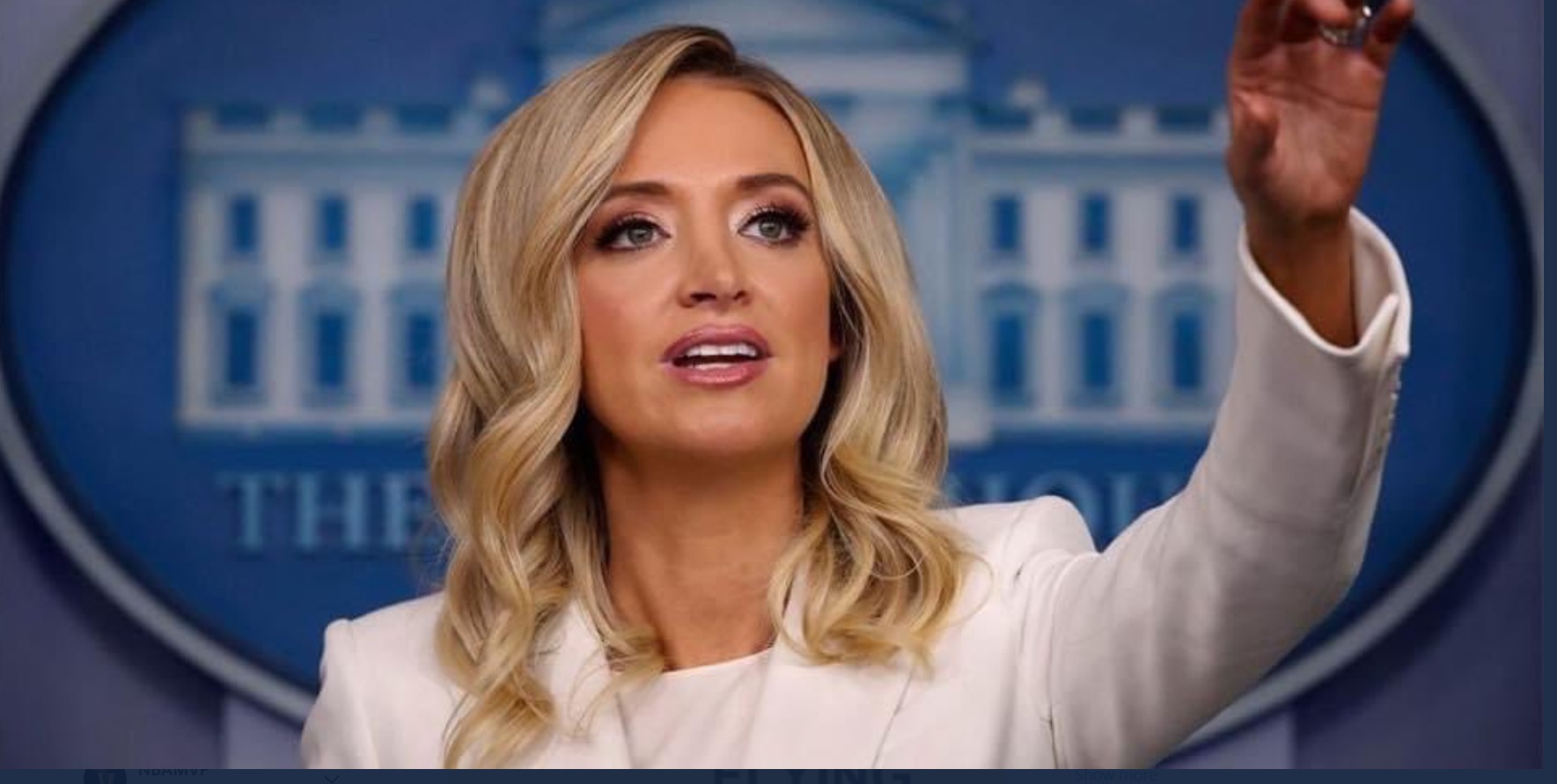 PHOTO Kayleigh McEnany Making Gaslighting Sign With Her Hand