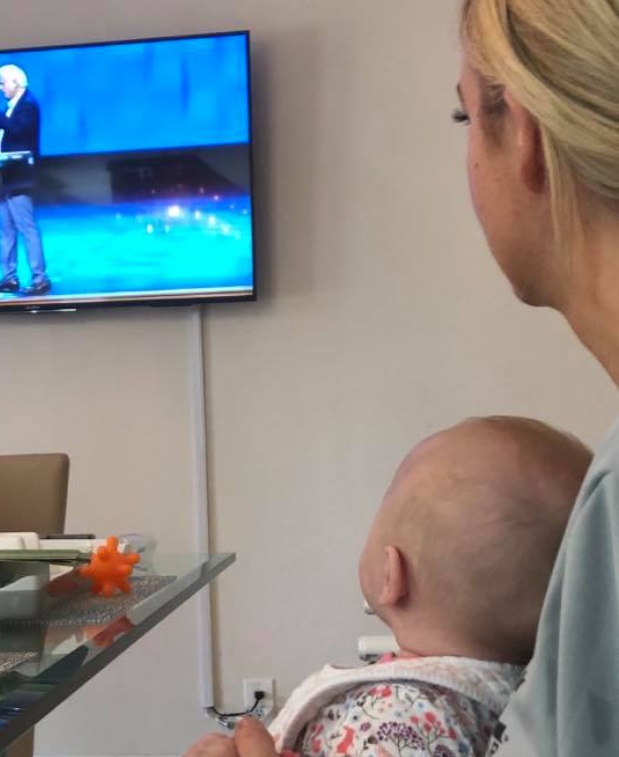 PHOTO Kayleigh McEnany's Baby Watching TV