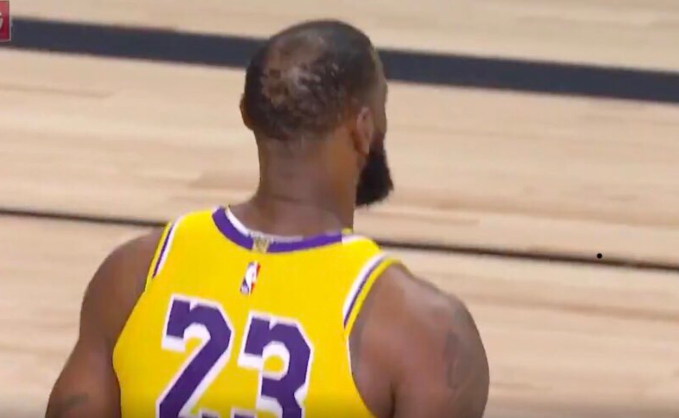 PHOTO Lebron's Bald Spot On The Top Of His Head Looks Like His Sunroof Is Open