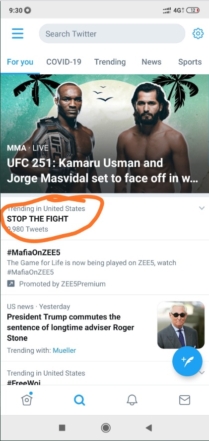 PHOTO Leon Roberts Got Stop The Fight Trending During UFC 251