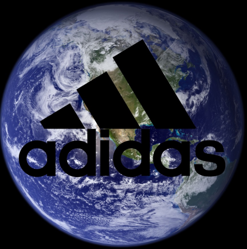 PHOTO The Adidas Logo Barely Fits On The Earth