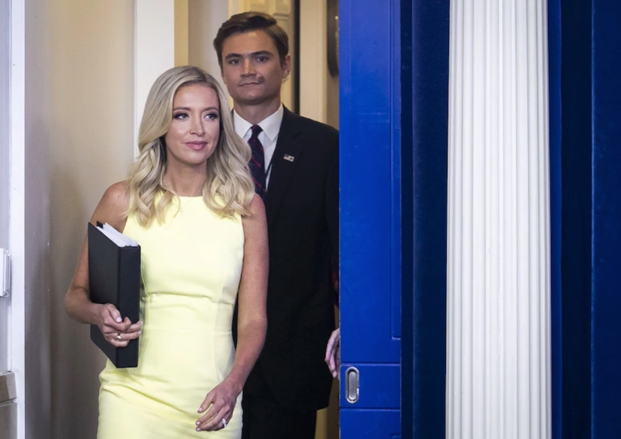 PHOTO White House Staffer Checking Out Kayleigh McEnany's Butt As She Enters For Press Briefing