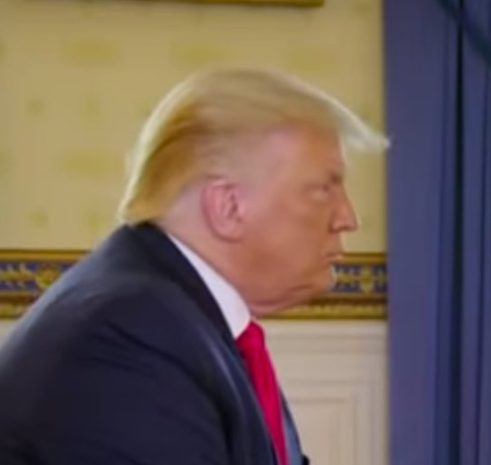 PHOTO Donald Trump Had His Hair Stylist Put Too Much Dye On The Back Of His Hair