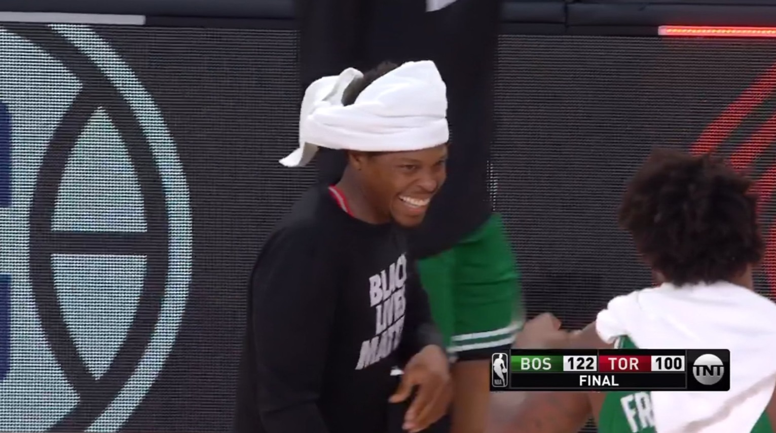 PHOTO Kyle Lowry Makes Pirate Hat Out Of Towel