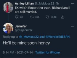 PHOTO Old Blonde Lady Named Jennifer Says She's Going To Steal Richard